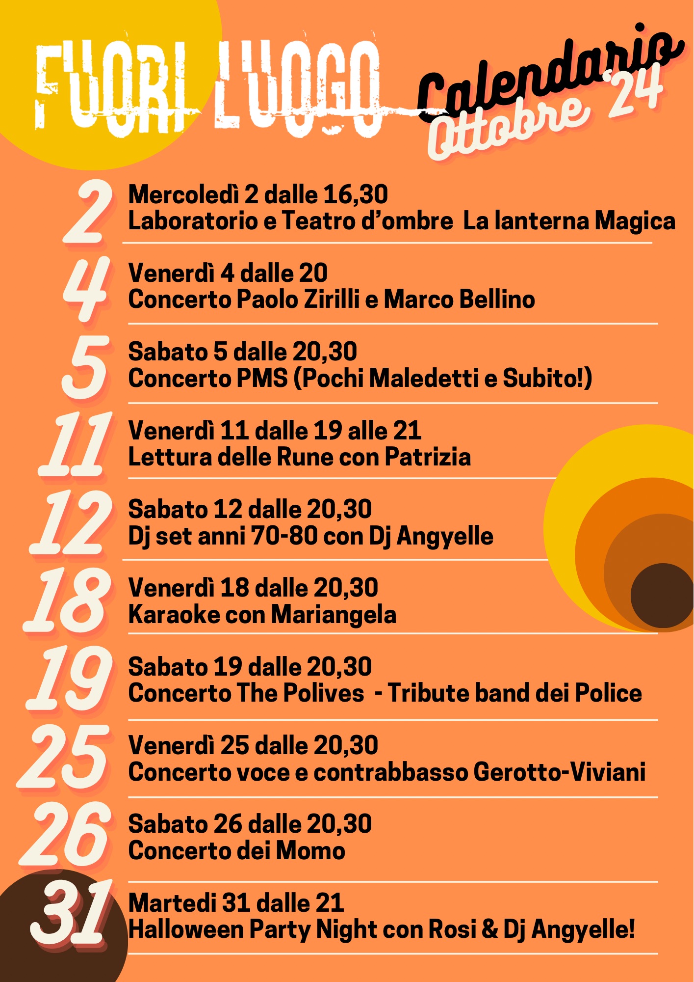 Calendario FuoriLuogo!